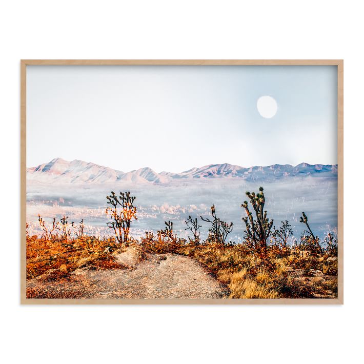 Desert Super Moon Framed Wall Art by Minted for West Elm | West Elm