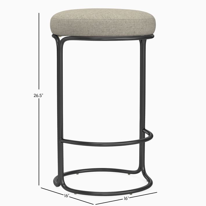 Cora leather best sale counter stool