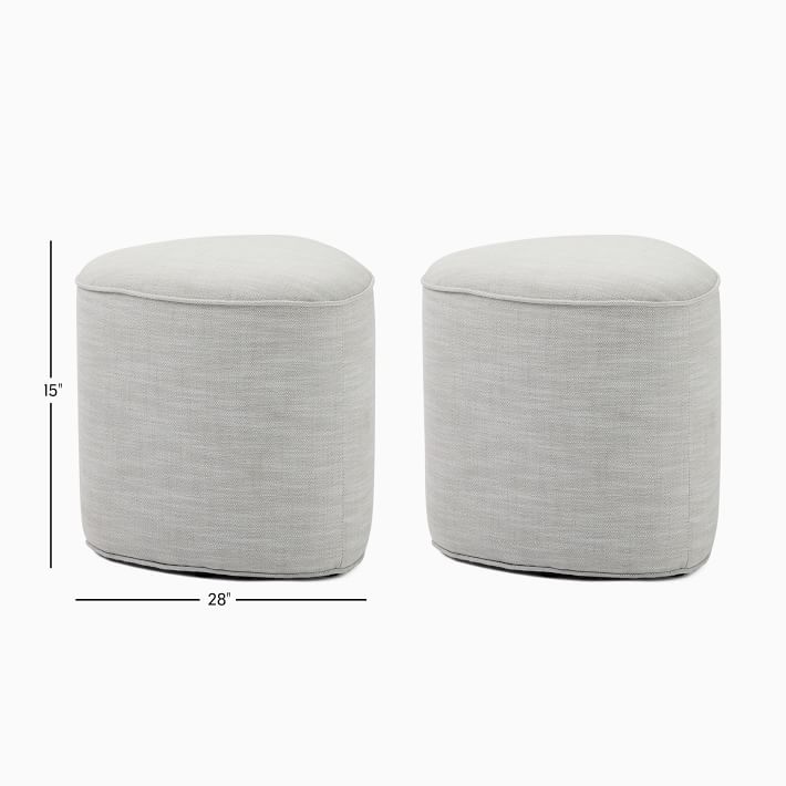 West elm clearance pebble ottoman