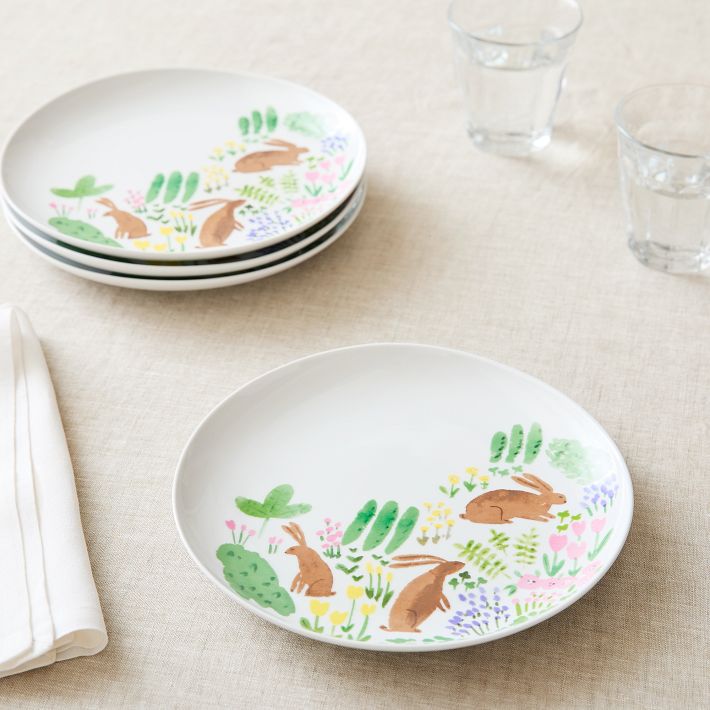 Bella Foster Porcelain Easter Salad Plate Sets