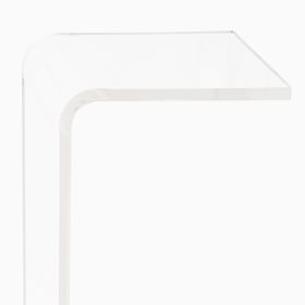 Acrylic c deals side table