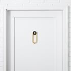 Modern Shapes Door Knocker - Antique Brass/Black