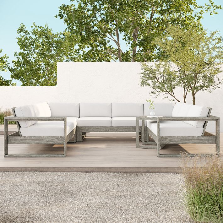Portside Outdoor 5-Piece U-Shaped Sectional (129&quot;)