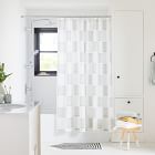 Clipped Squares Shower Curtain