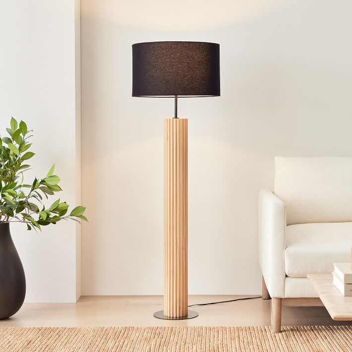 Linus Fluted Floor Lamp (59.25&quot;)