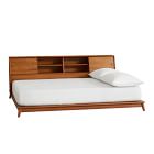 Mid-Century Side Storage Platform Bed