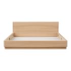 Rina Curved Oak Pedestal Bed