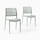 Saratoga Outdoor Stacking Dining Chair (Set Of 2)