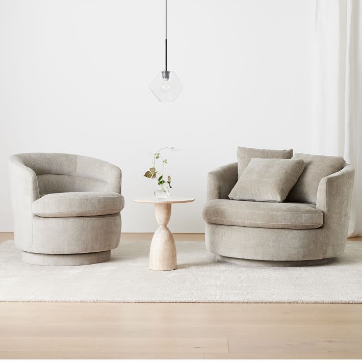 West elm best sale swivel chair