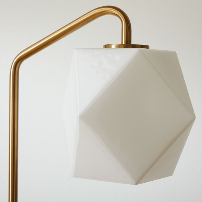 Mara Faceted Crystal Brass Table Lamp