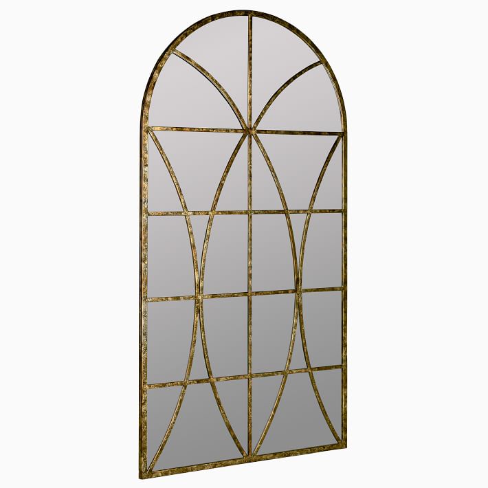 Oversized Window Metal Floor Mirror