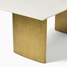 Anton Marble Dining Table (72&quot;) - Metal Legs