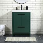Donovan Single Bathroom Vanity (24&quot;&ndash;48&quot;) - Blue/Green