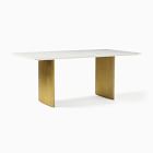 Anton Marble Dining Table (72&quot;) - Metal Legs