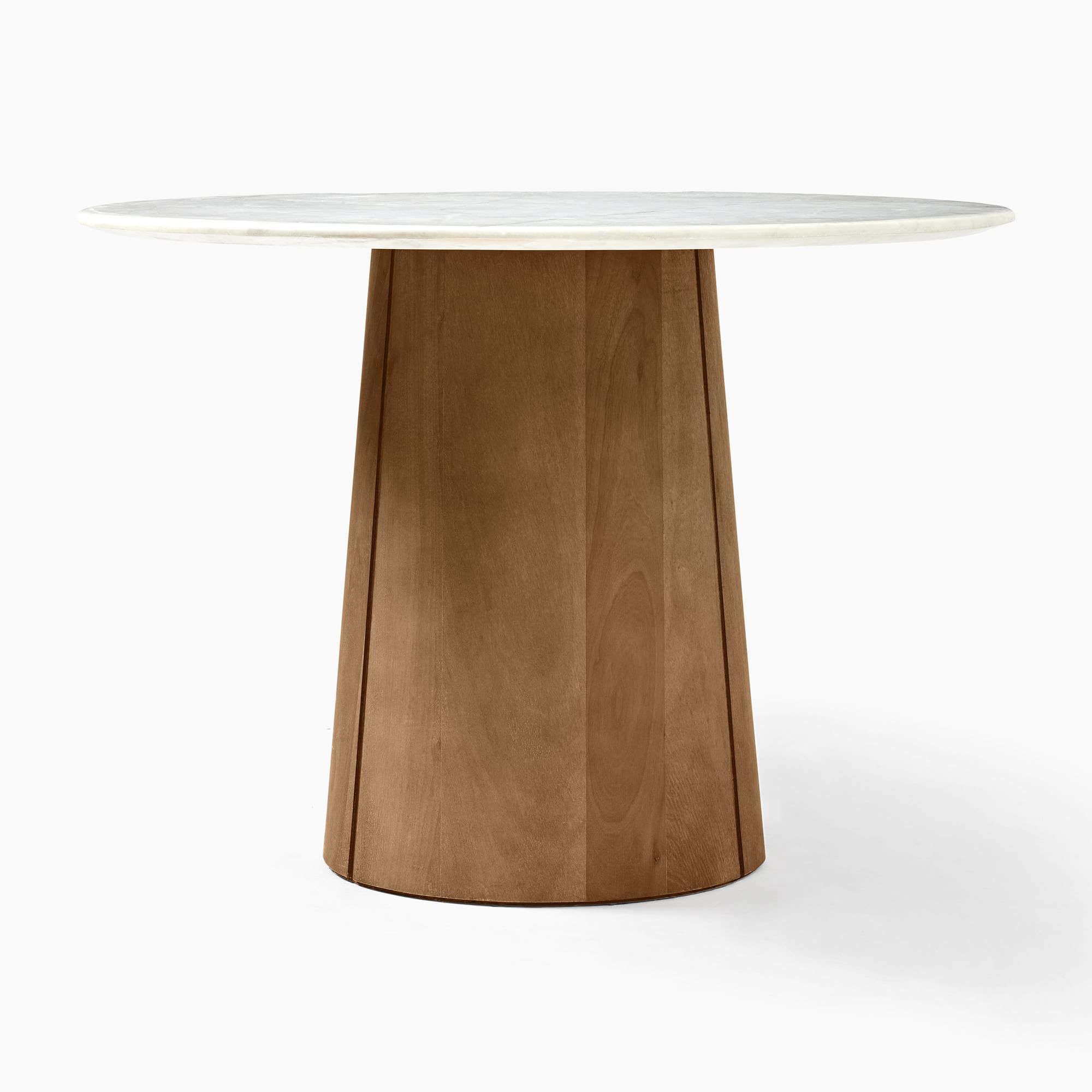 Anton Round Marble Pedestal Dining Table (48", 60") | West Elm