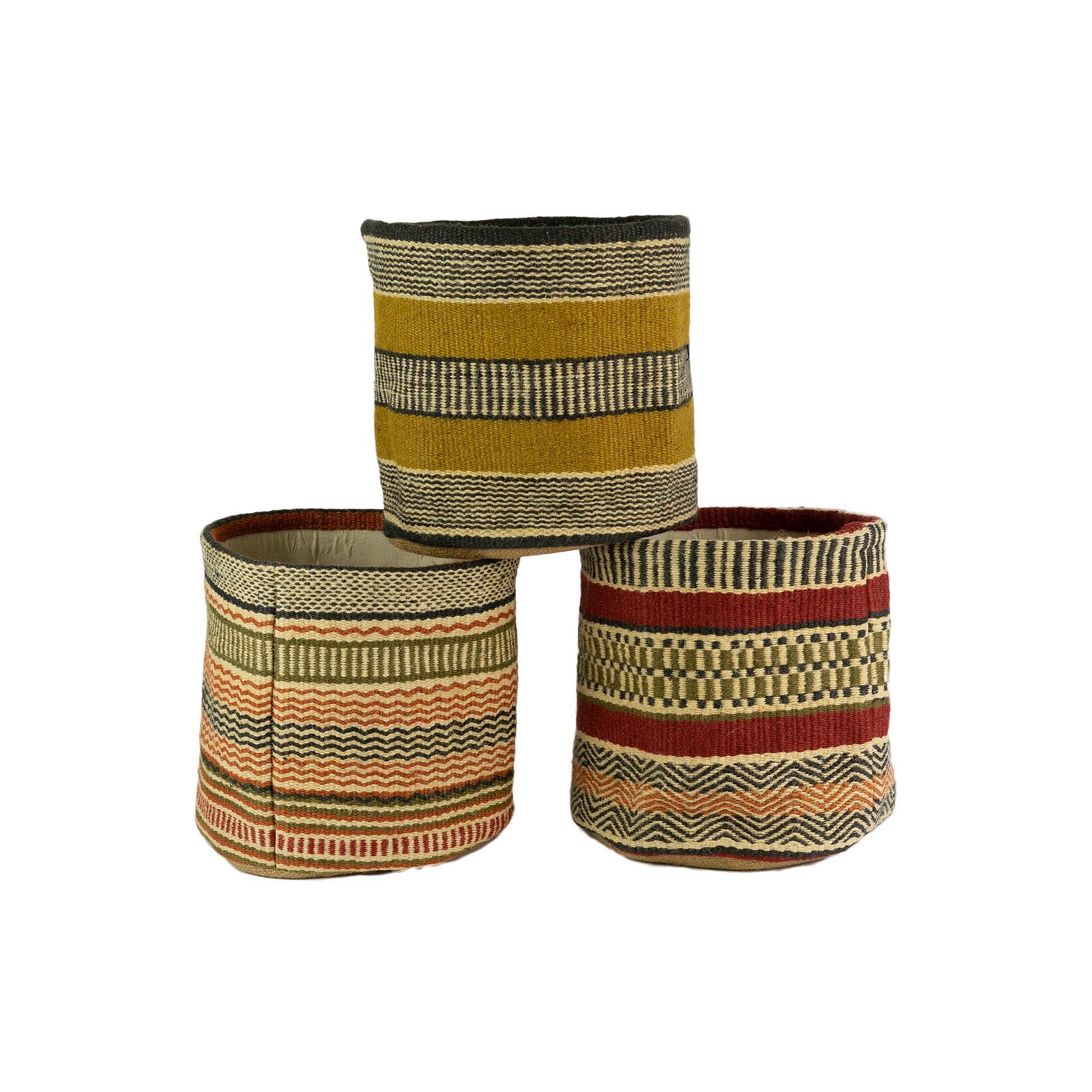 Multicolored Woven Baskets (Set of 3) | West Elm