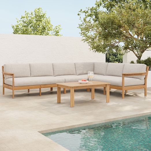 Playa Outdoor 4-Piece L-Shaped Sectional (124