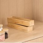 mDesign Bamboo Drawer Organizers (Set of 2)