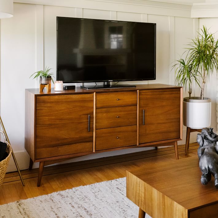 West elm mid online century console table