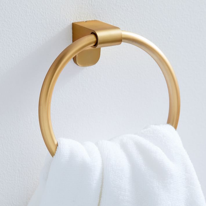Mid-Century Contour Towel Rings