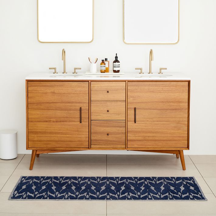 Mariposa Bath Mat Runner | West Elm