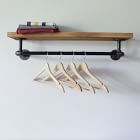 Monroe Trades Wood Shelf w/ Hanging Bar