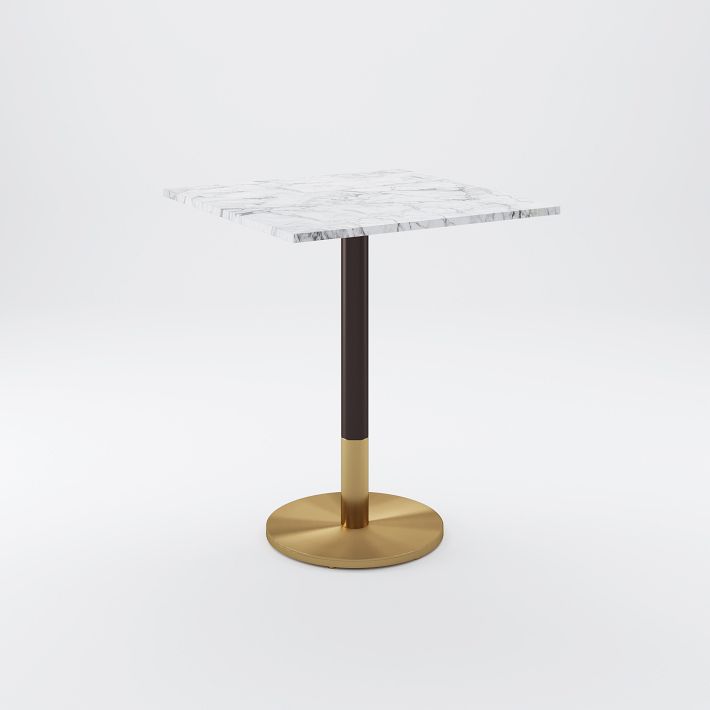 Orbit Bar Table - Faux Marble - Square (Clearance)