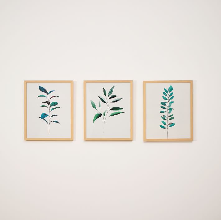 Ruscus, Curry Tree &amp; Magnolia Framed Wall Art by Minted for West Elm