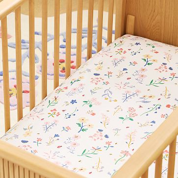 Crib fitted sheet size sale