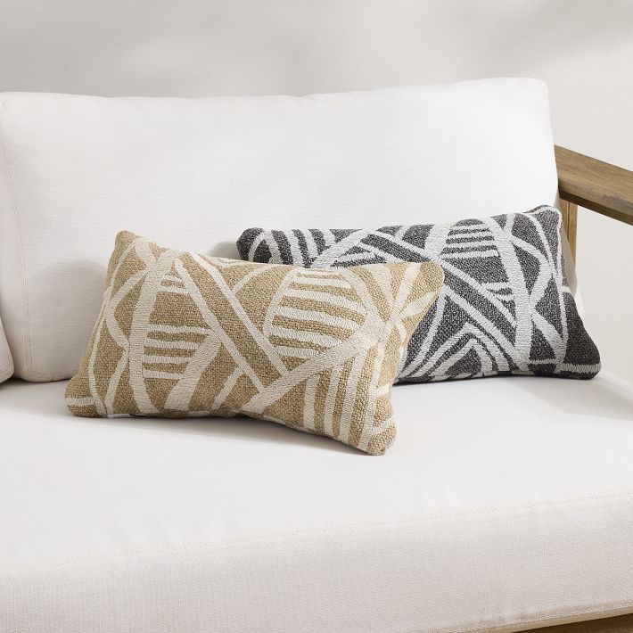 Geo Batik Indoor/Outdoor Pillow | West Elm