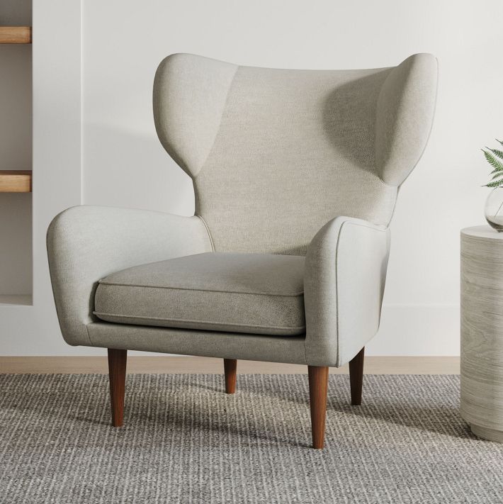 Lucia Wing Chair - Wood Legs