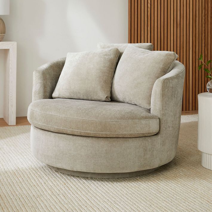 Viv Grand Swivel Chair West Elm