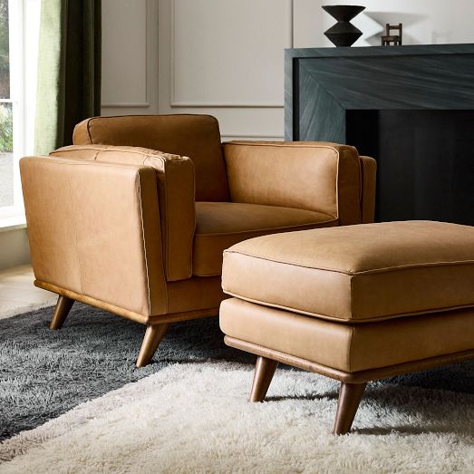 Zander Chair & Ottoman Set West Elm