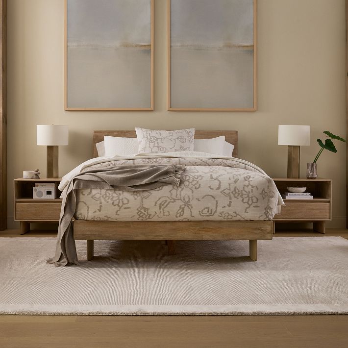 Modern Simplicity Solid Wood Custom Platform Bed Frame