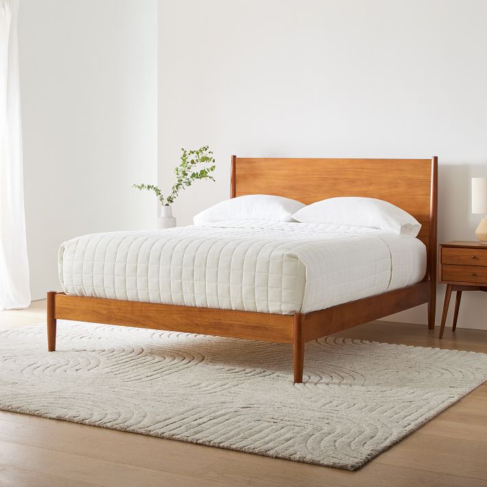 West elm mid century canopy deals bed