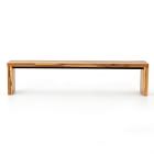 Alexa Reclaimed Wood Dining Bench - Honey