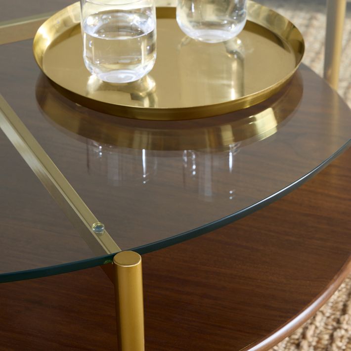 Mid-Century Round Coffee Table (36–48)