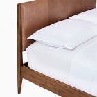Modern Leather Show Wood Bed