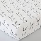 Organic Funny Bunny Crib Fitted Sheet
