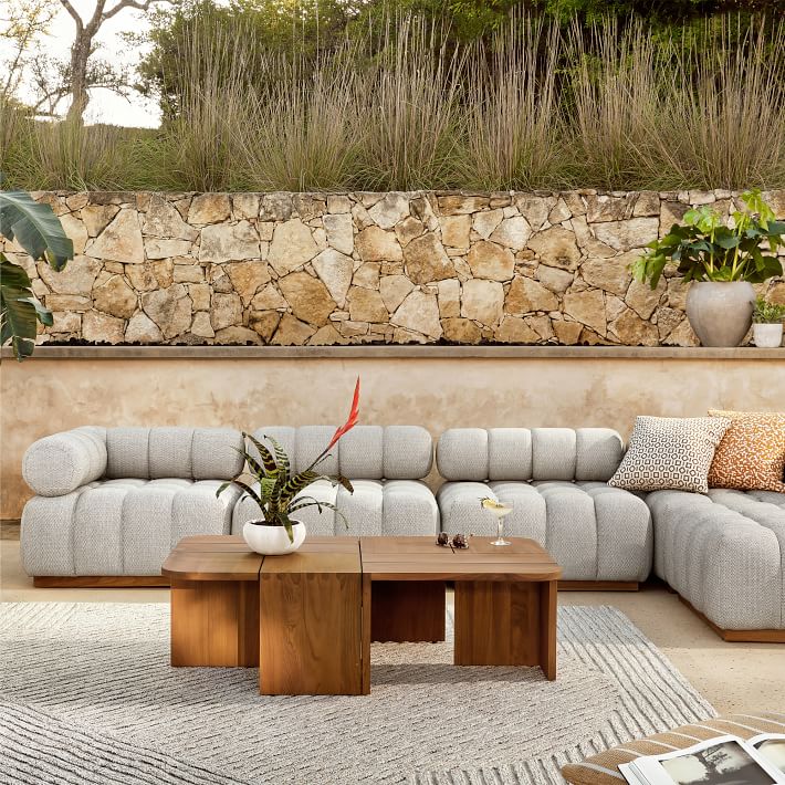 Build Your Own - Catania Outdoor Tufted Sectional 