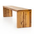 Alexa Reclaimed Wood Dining Bench - Honey