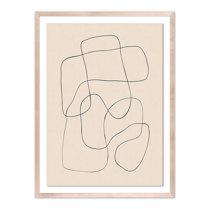 Abstract Scribble No 2 Framed Wall Art by Roseanne Kenny