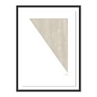 Angle II in Taupe Framed Wall Art by The Holly Collective