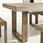 Portside Wood Outdoor Dining Table (76.5&quot;), Benches &amp; Dining Chairs Set