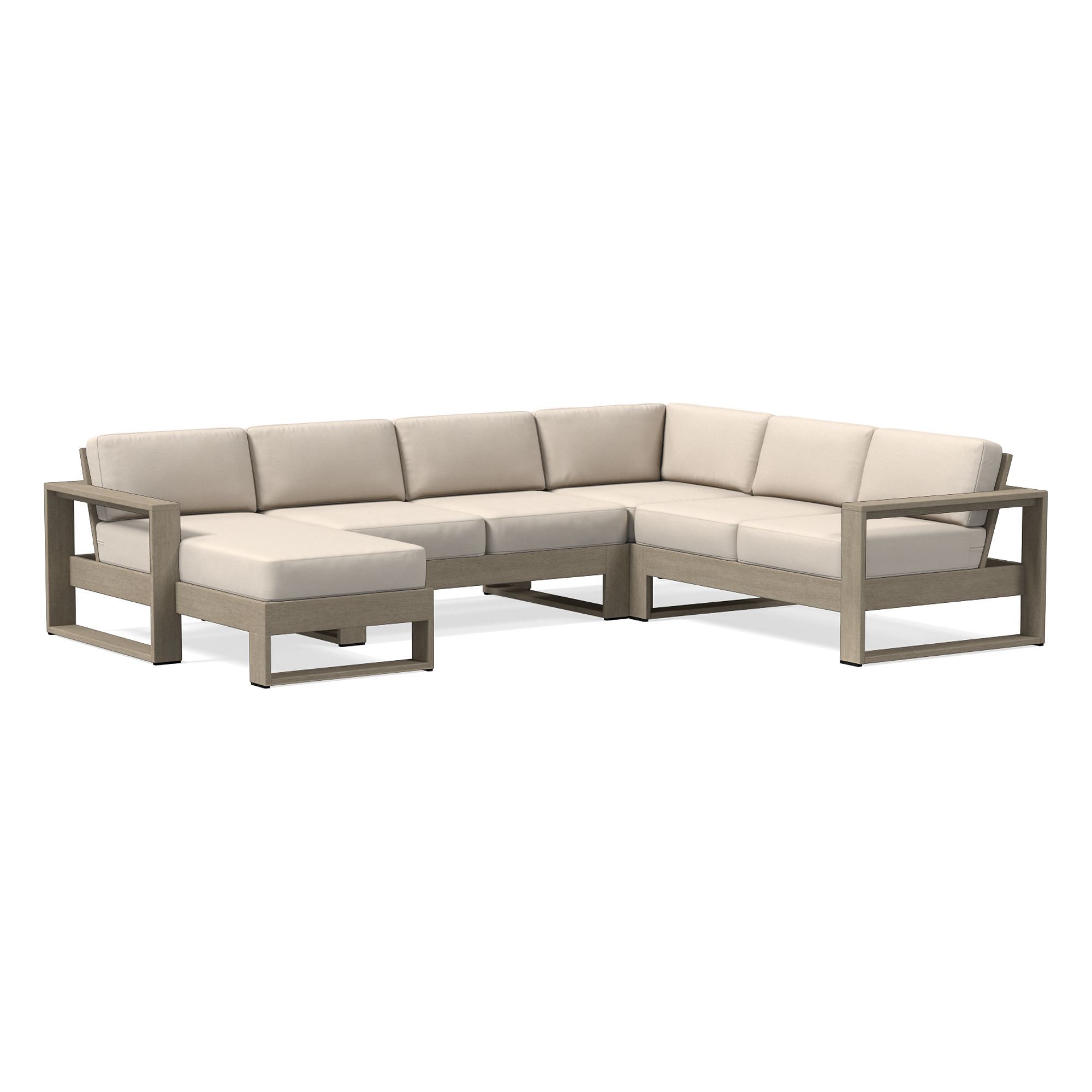 Portside Outdoor -Piece Chaise Sectional Cushion Covers | West Elm