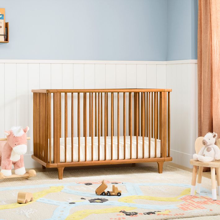 Dawson Straight Convertible Crib - Acorn