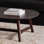 Solid Oak Oval Coffee Table