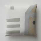 Southwest Creations Recycled Fabric Pillow - Gray Lines