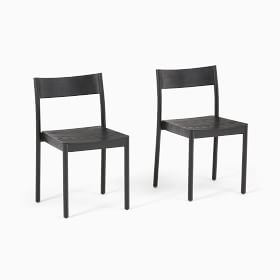 West elm best sale black chairs