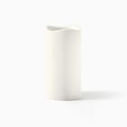 Indoor/Outdoor Wavy Edge Basic Candle - White